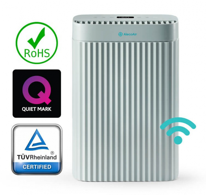 Dezumidificator si Purificator AlecoAir D14 ARIO Olive,12 l /24h, WiFi, Lampa UV-C, Ionizare, TRUE HEPA + Carbon, Uscare Rufe - 2
