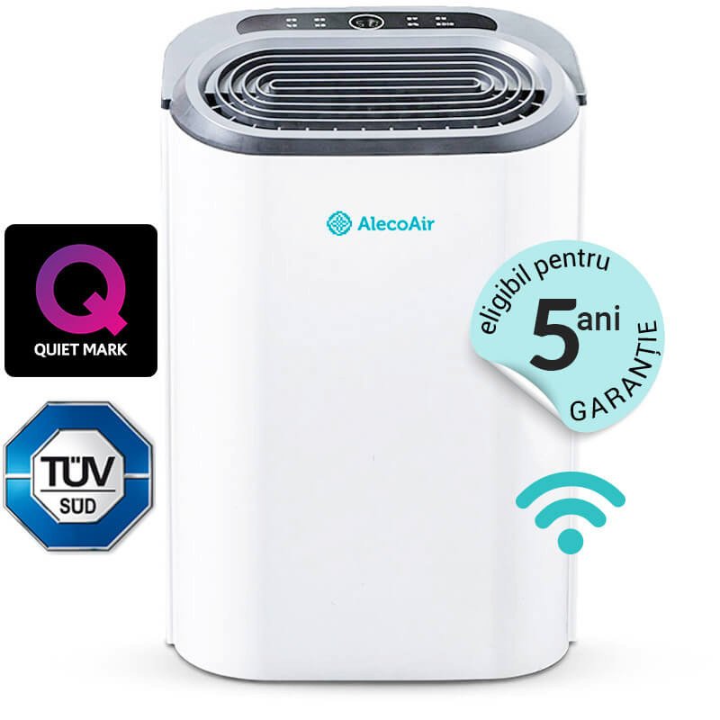 Dezumidificator si purificator cu consum redus de energie AlecoAir D16 PURIFY 16 l /24h WiFi HEPA Ionizare Uscare Rufe