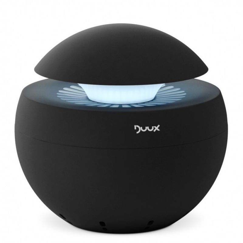 Purificator aer Duux negru Difuzor aroma Ionizare Filtru HEPA si carbune Consum 5W/h Debit aer 68 mc/ora Veioza