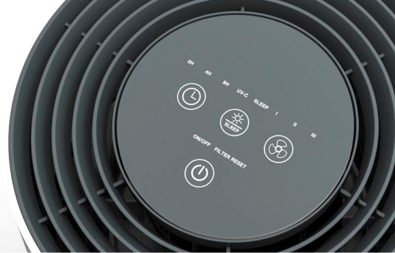 Purificator de aer Supra Exempl’air, Lampa UV-C, Ionizare, Carbune activ, HEPA, Pentru 30mp - 3
