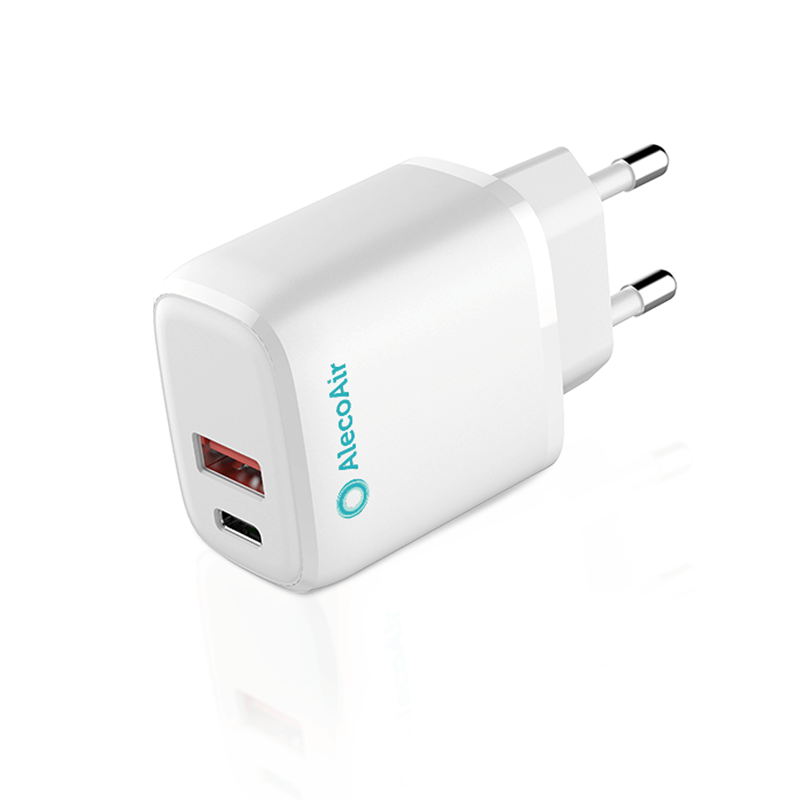 Incarcator cu 2 porturi USB Tip A + Tip C AlecoAir G14-WP2S Fast Charge / Quick Charge
