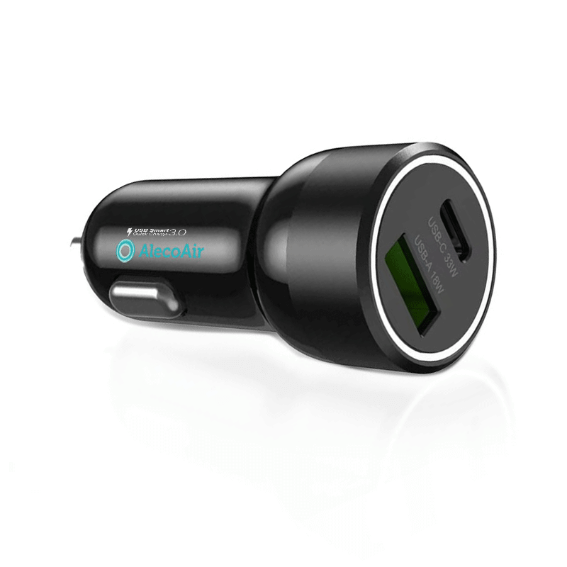Incarcator de masina cu 2 porturi Tip A + Tip C AlecoAir G20-CC2S Fast Charge