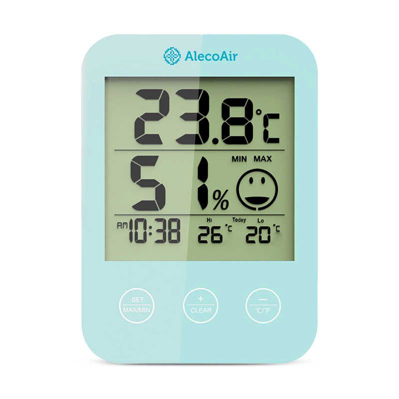 Termohigrometru AlecoAir M01 BLUE, Display digital, Digrama de confort, Schimbarea modului de afisare Umidometru (Masoara umiditatea din aer si materiale) Alecoair Termohigrometru AlecoAir M01 BLUE, Display digital, Digrama de confort, Schimbarea modului de afisare Umidometru (Masoara umiditatea din aer si materiale) Alecoair