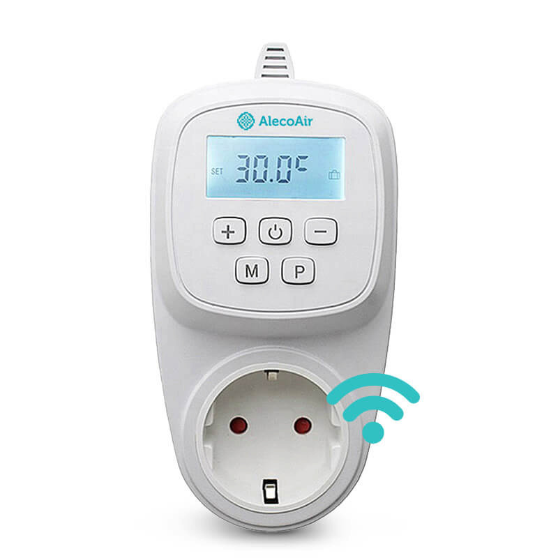Priza Smart AlecoAir M30 cu termostat WiFi ChildLock 10 Parametrii Activi Protectie IP 20