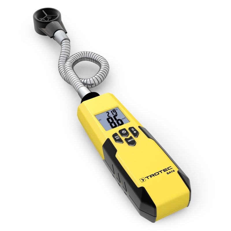 Anemometru Trotec BA16, Display iluminat, Element semiflexibil 40cm, Deconectare automata - 2
