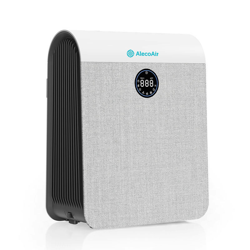 Purificator de aer  AlecoAir P28 Fabric, Wi-Fi, Lampa UV-C, Filtru True HEPA si Carbune Activ, PM 2.5 - 3