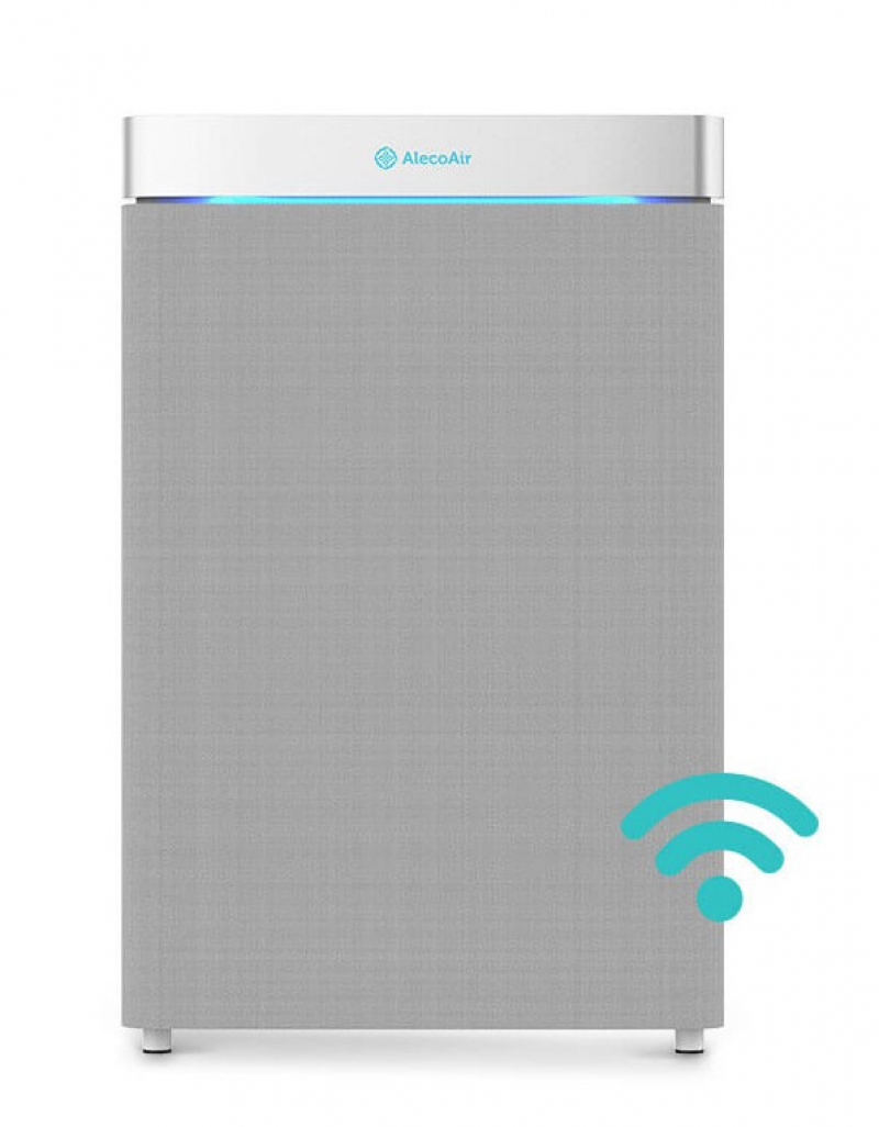 Purificator si umidificator AlecoAir PU55 Humino WiFi Capacitate umidificare 1000 ml/h True HEPA Lampa UV-c Plasma Senzor
