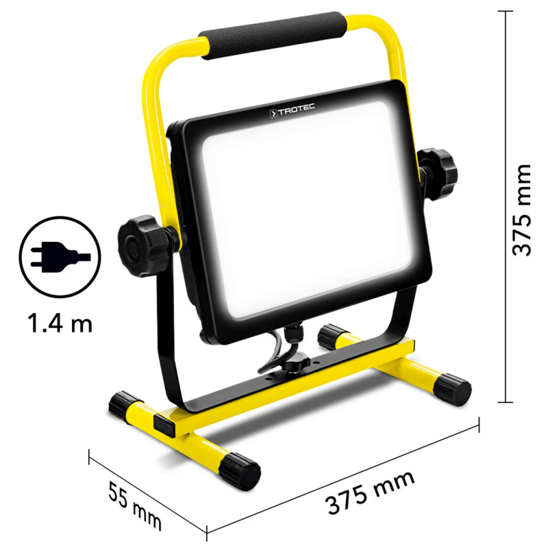 Proiector LED portabil TROTEC PWLS 10 150, Flux luminos 13500 lm, Temperatura culoare 5.000 K - 4