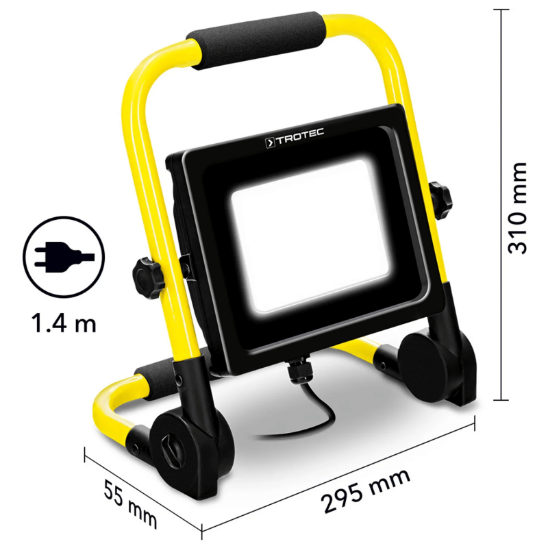 Proiector LED portabil TROTEC PWLS 10 70, Flux luminos 6.300 lm, Temperatura culoare 5.000 K - 3