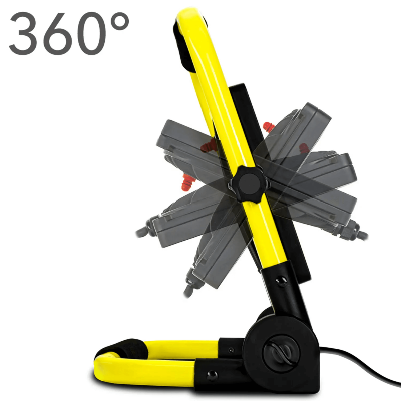 Proiector LED portabil TROTEC PWLS 10 70, Flux luminos 6.300 lm, Temperatura culoare 5.000 K - 5