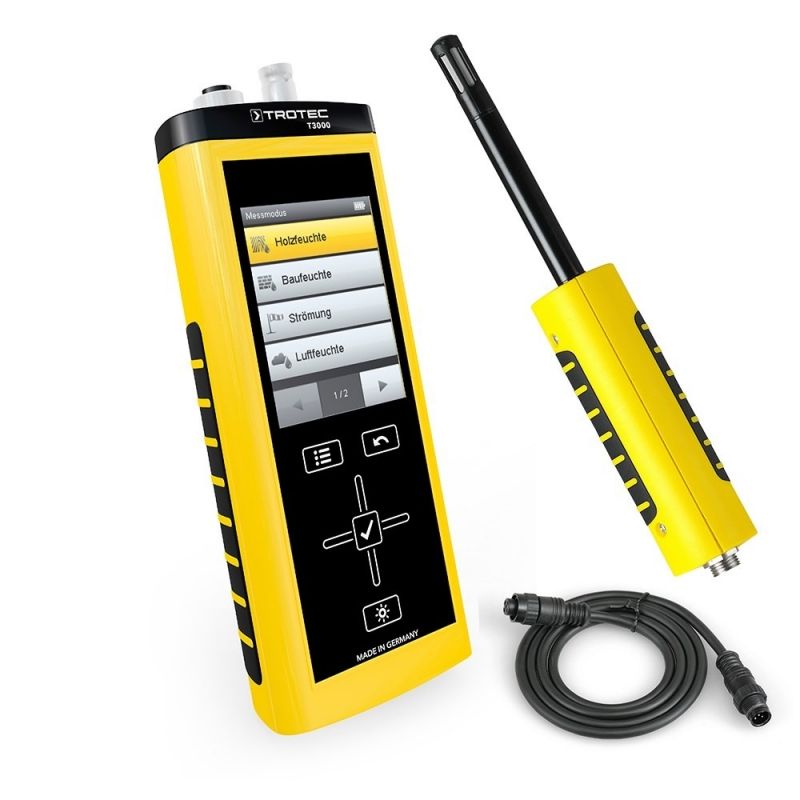 Set clima profesional Trotec T3000+ Senzor de clima TS 210 SDI+ Cablu de legatura TC 30 Umidometru (Masoara umiditatea din aer si materiale) alecoair.ro Set clima profesional Trotec T3000+ Senzor de clima TS 210 SDI+ Cablu de legatura TC 30 Umidometru (Masoara umiditatea din aer si materiale) alecoair.ro