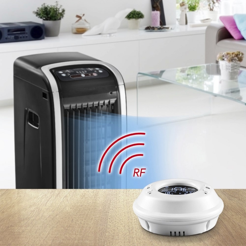 Termostat si Priza Wireless Trotec BN35, Distanta functionare 20m, Programare cu ceas, Ecran iluminat - 5