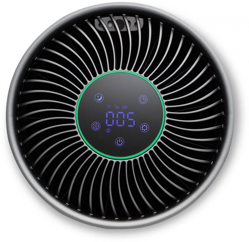 Purificator de aer CleanAir Optima CA 503T, Wi-Fi, Ionizare, Lampa UV-C, Filtru TRUE HEPA, Carbon Activ, Difuzor aroma - 4