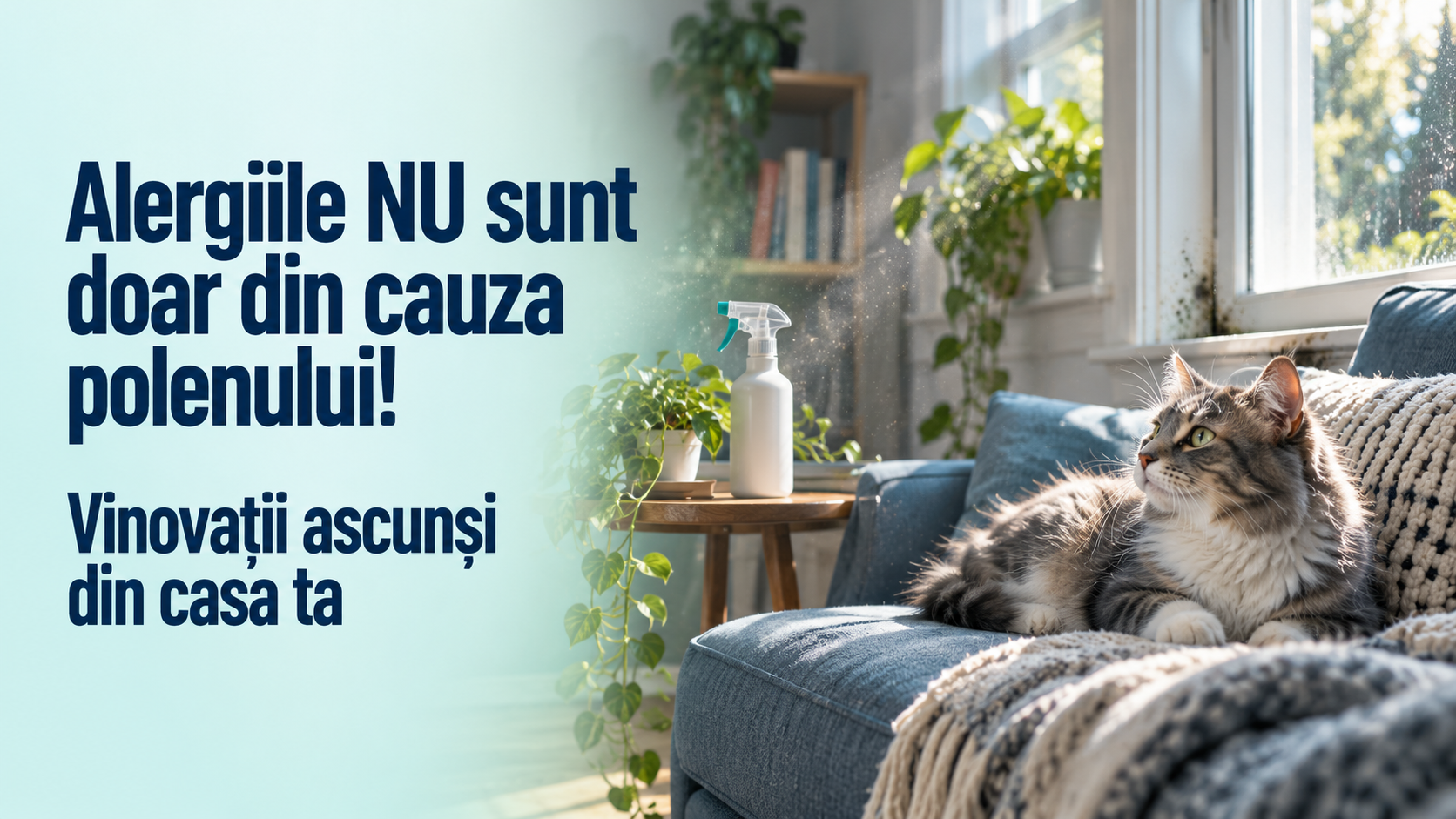 Alergiile NU sunt doar din cauza polenului! Iată vinovații ascunși din casa ta