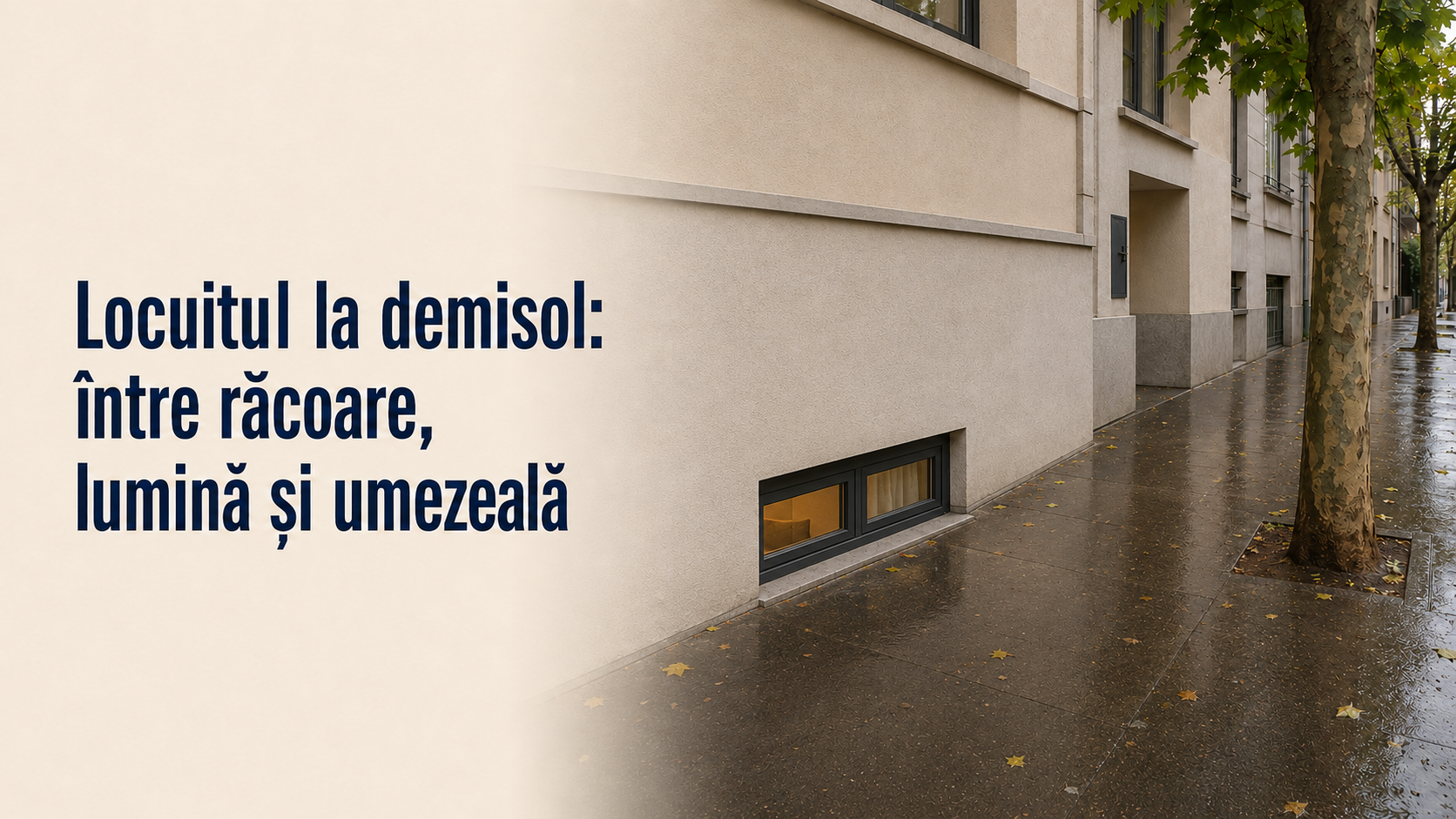 Locuitul la demisol: între răcoare, lumină și umezeală