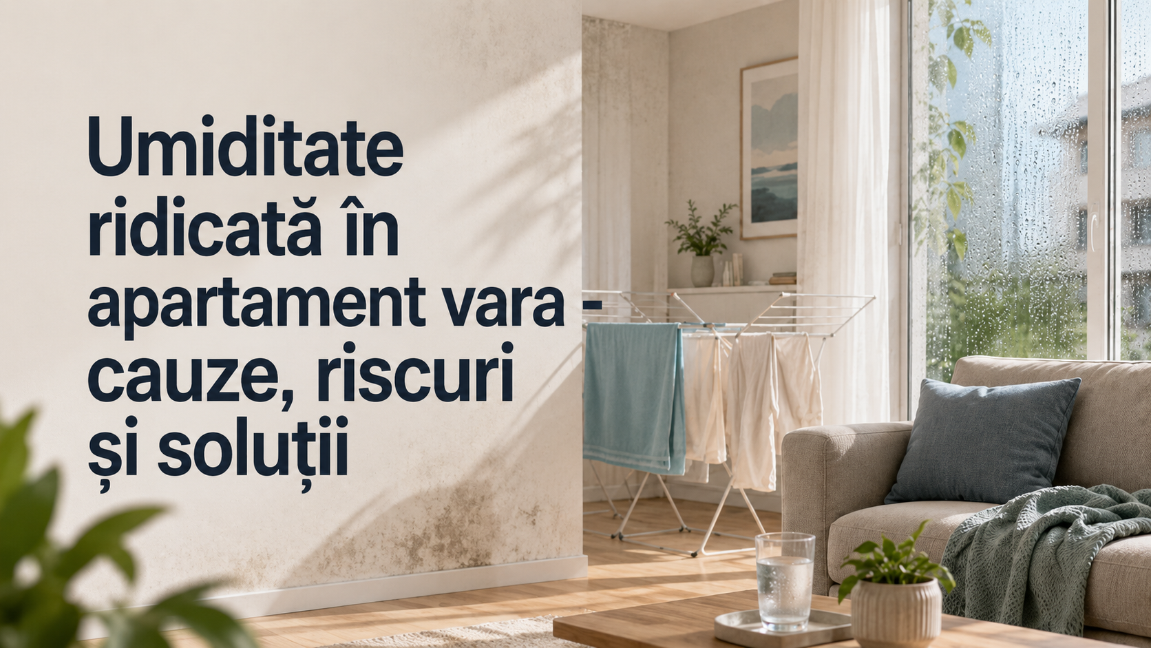 Umiditate ridicată în apartament vara - cauze, riscuri și soluții