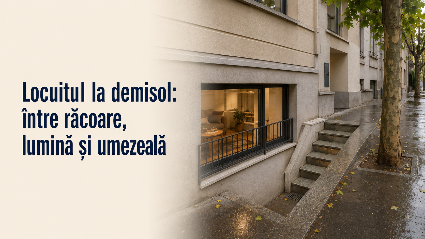 Locuitul la demisol: între răcoare, lumină și umezeală