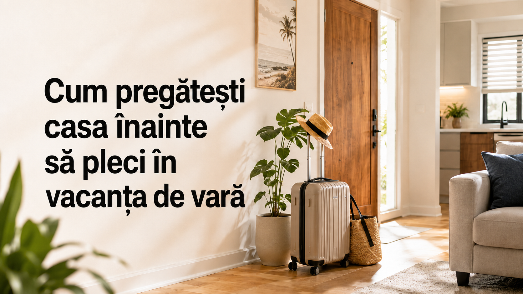 Cum pregatesti casa inainte sa pleci in vacanta de vara: checklist pentru o locuinta sigura, curata si eficienta
