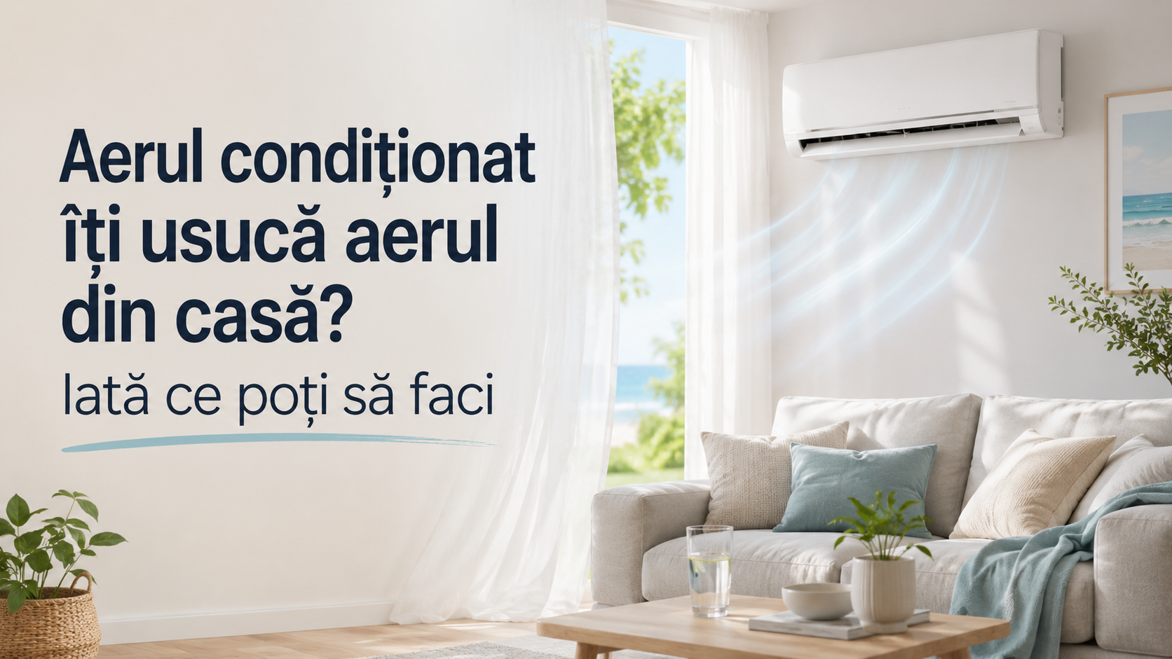 Aerul condiționat îți usucă aerul din casă? Iată ce poți să faci