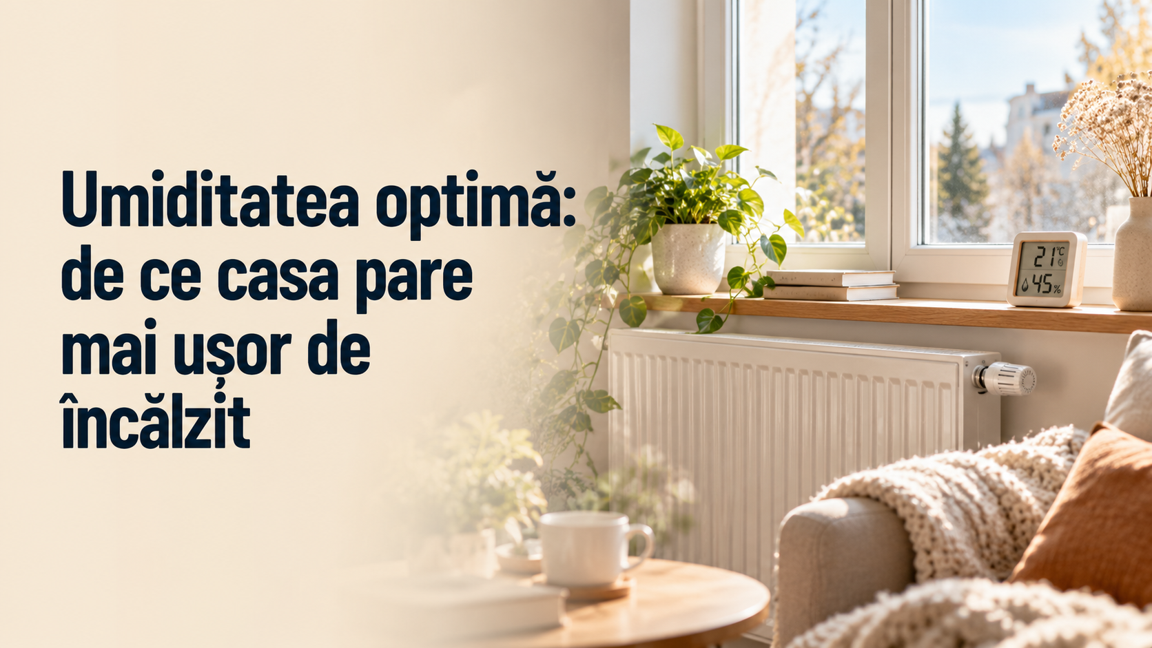 Umiditatea optimă și încălzirea casei: de ce contează mai mult decât pare